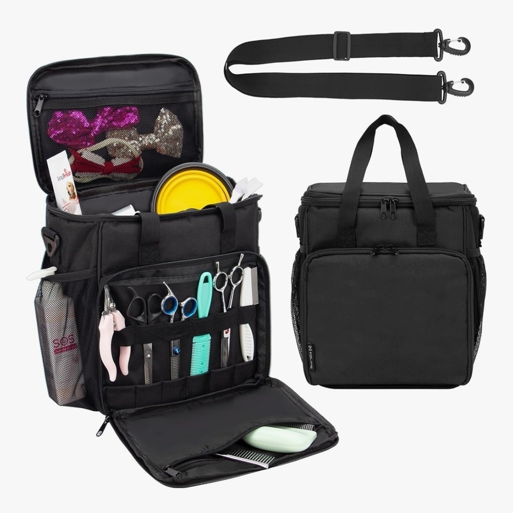 NWT Premium Black Pet Grooming Bag